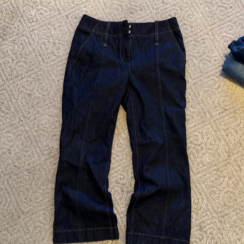 Tory Burch Dark Blue Flare Jeans